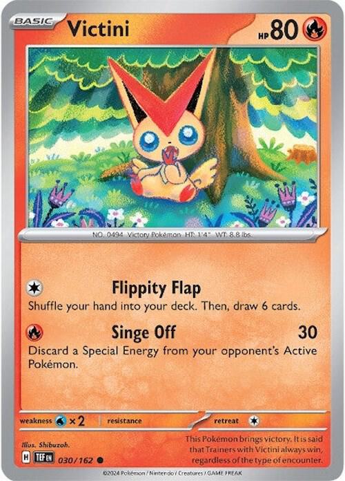 Pokemon - Temporal Forces - Victini - 030/162 - Reverse Holofoil