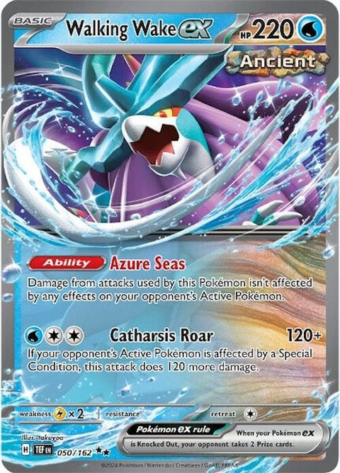 Pokemon - Temporal Forces - Walking Wake ex - 050/162 - Holofoil