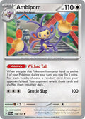 Ambipom 138/167 Reverse Holofoil — Twilight Masquerade Pokémon card