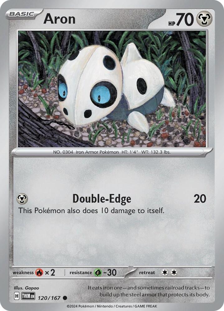 Aron 120/167 — Twilight Masquerade Pokémon card