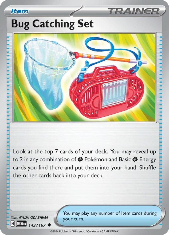 Bug Catching Set 143/167 Reverse Holofoil — Twilight Masquerade Pokémon card