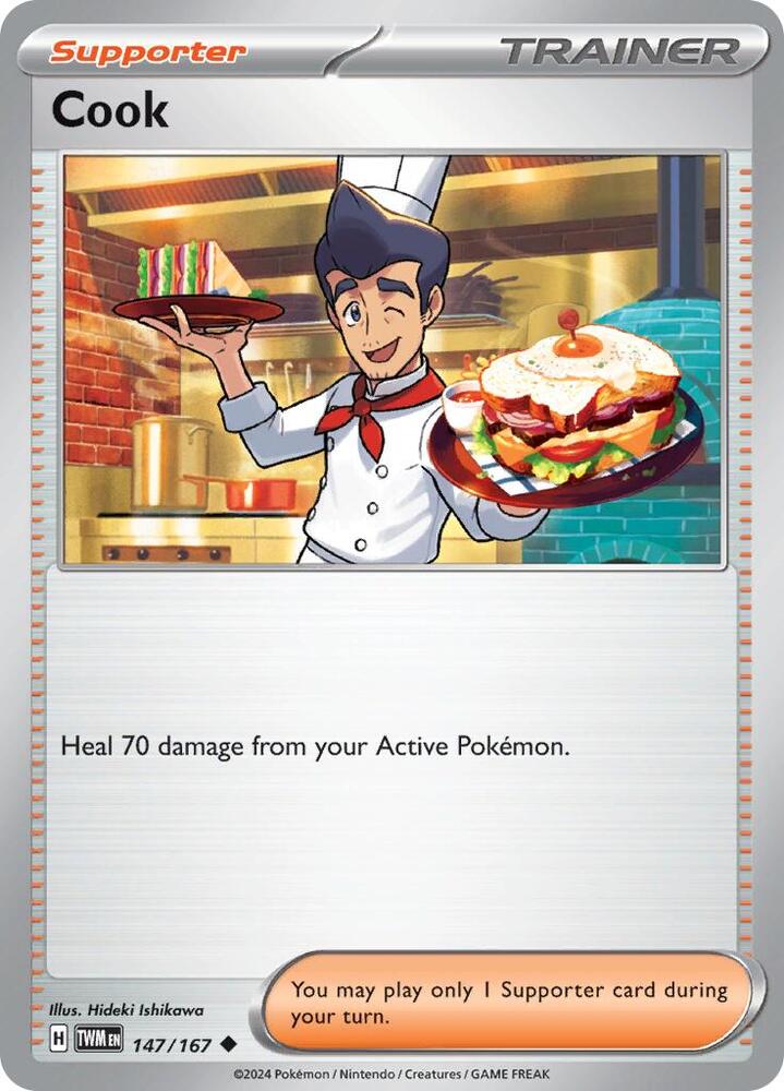 Cook 147/167 — Twilight Masquerade Pokémon card