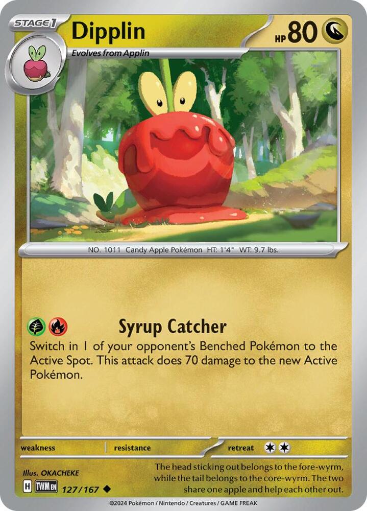Dipplin 127/167 — Twilight Masquerade Pokémon card