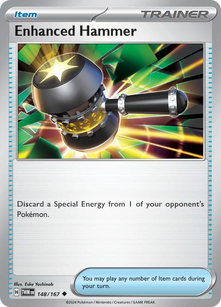Pokemon - Twilight Masquerade - Enhanced Hammer - 148/167 - Reverse Holofoil