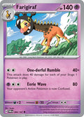 Farigiraf 084/167 Reverse Holofoil — Twilight Masquerade Pokémon card