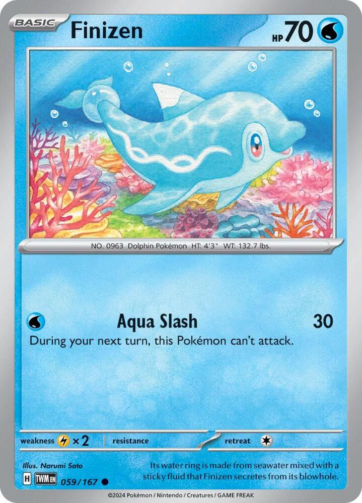 Pokemon - Twilight Masquerade - Finizen - 059/167 - Reverse Holofoil