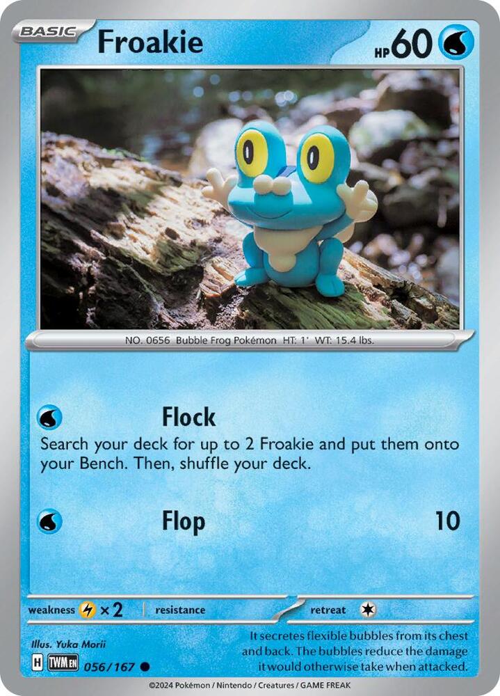 Froakie 056/167 Reverse Holofoil — Twilight Masquerade Pokémon card