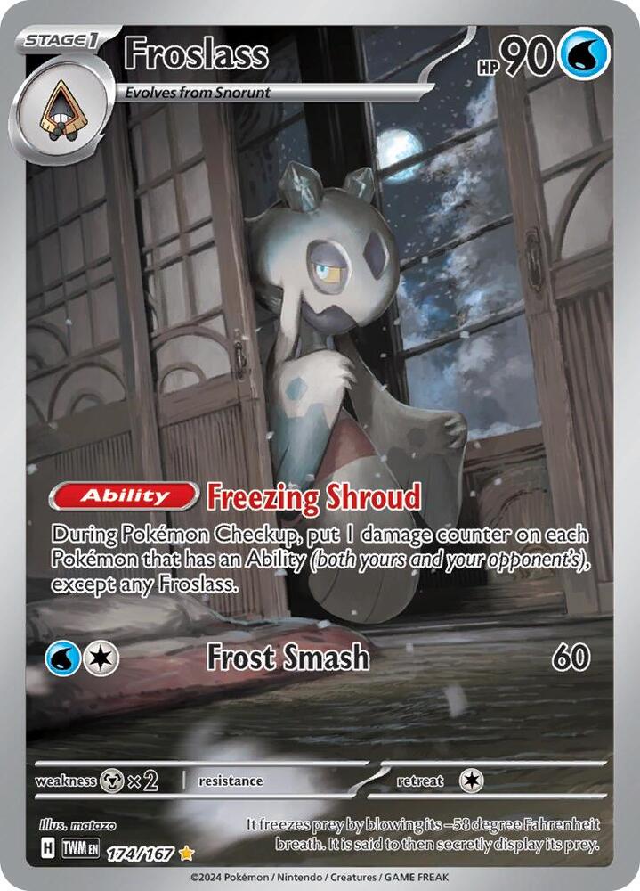 Froslass 174/167 Holofoil — Twilight Masquerade Pokémon card