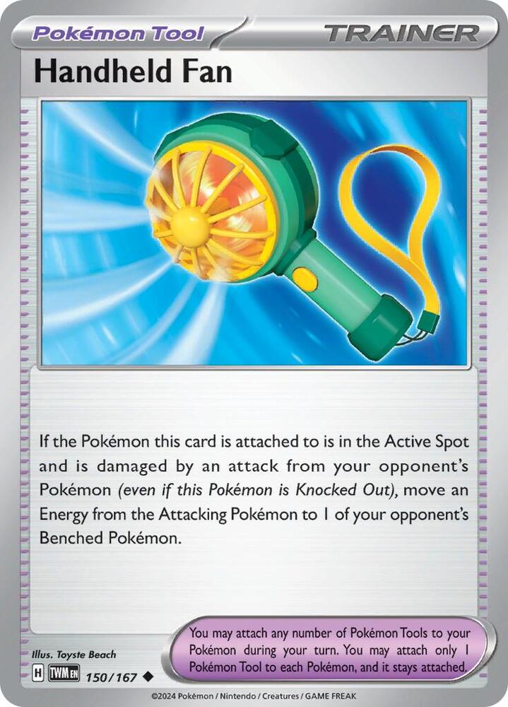 Handheld Fan 150/167 Reverse Holofoil — Twilight Masquerade Pokémon card