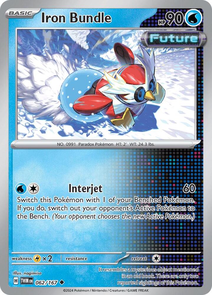 Iron Bundle 062/167 Reverse Holofoil — Twilight Masquerade Pokémon card