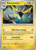 Kilowattrel 076/167 — Twilight Masquerade Pokémon card