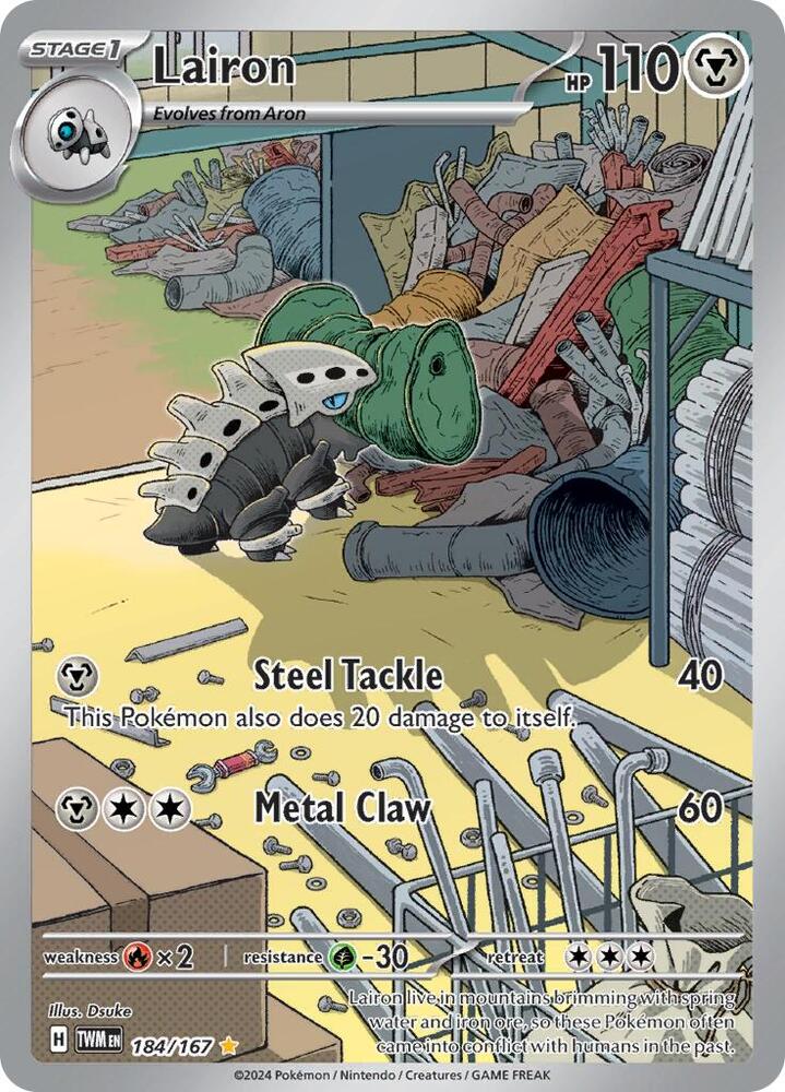 Pokemon - Twilight Masquerade - Lairon - 184/167 - Holofoil