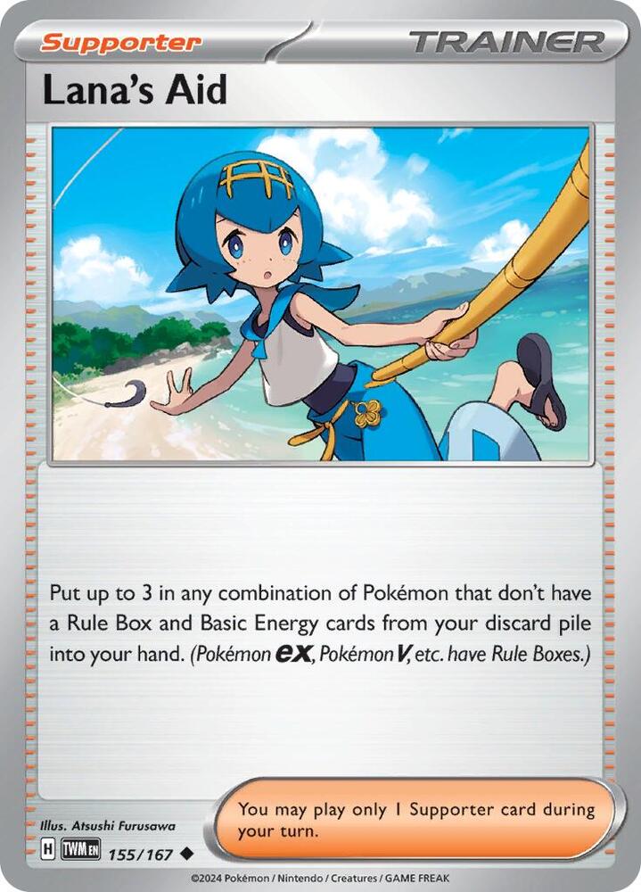 Lana's Aid 155/167 Reverse Holofoil — Twilight Masquerade Pokémon card