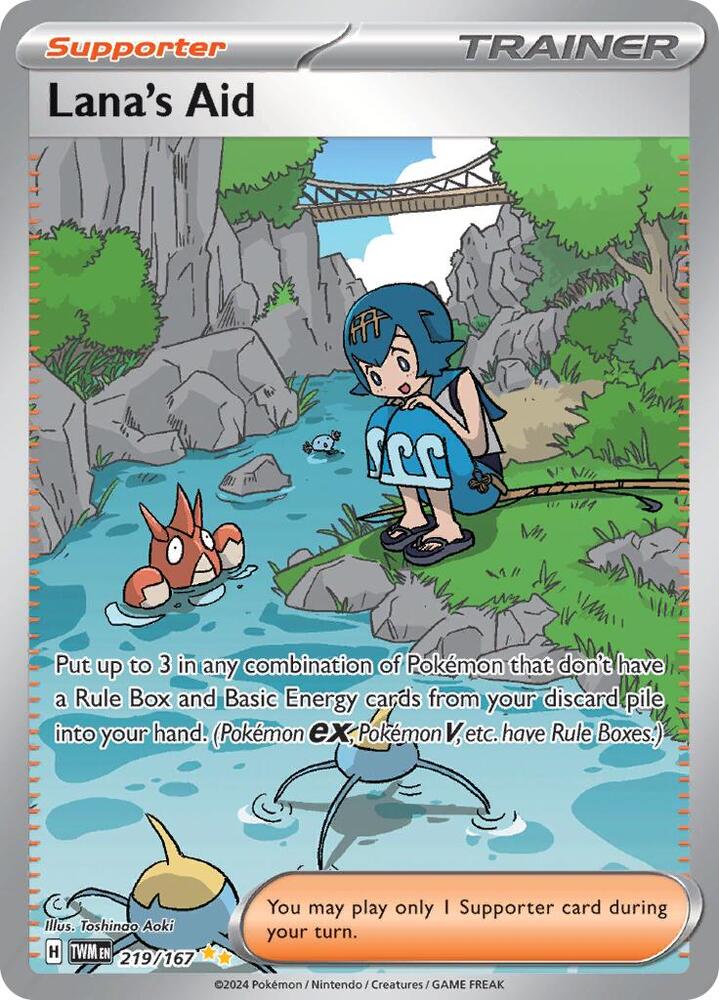 Lana's Aid 219/167 Holofoil — Twilight Masquerade Pokémon card