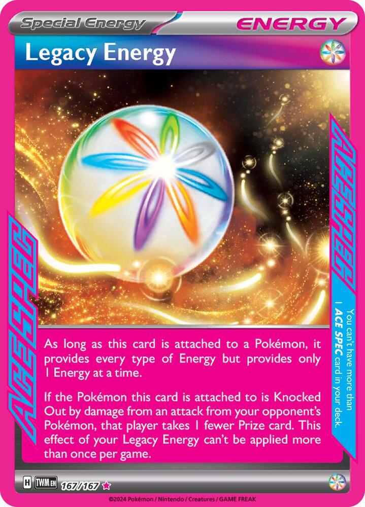 Legacy Energy 167/167 Holofoil — Twilight Masquerade Pokémon card