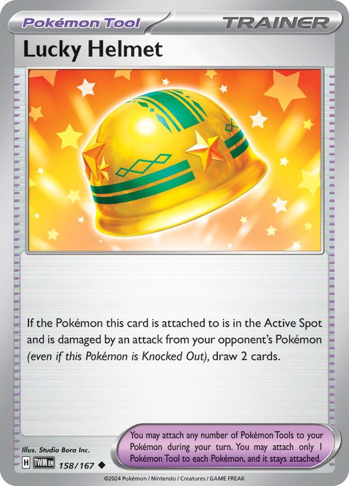 Lucky Helmet 158/167 Reverse Holofoil — Twilight Masquerade Pokémon card