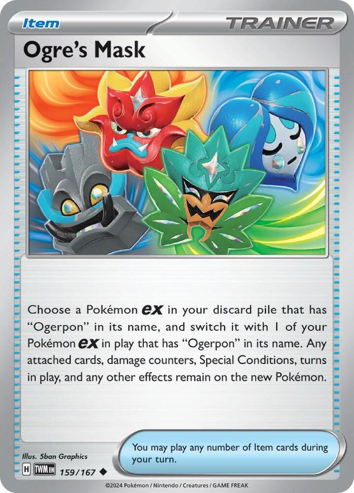 Ogre's Mask 159/167 — Twilight Masquerade Pokémon card
