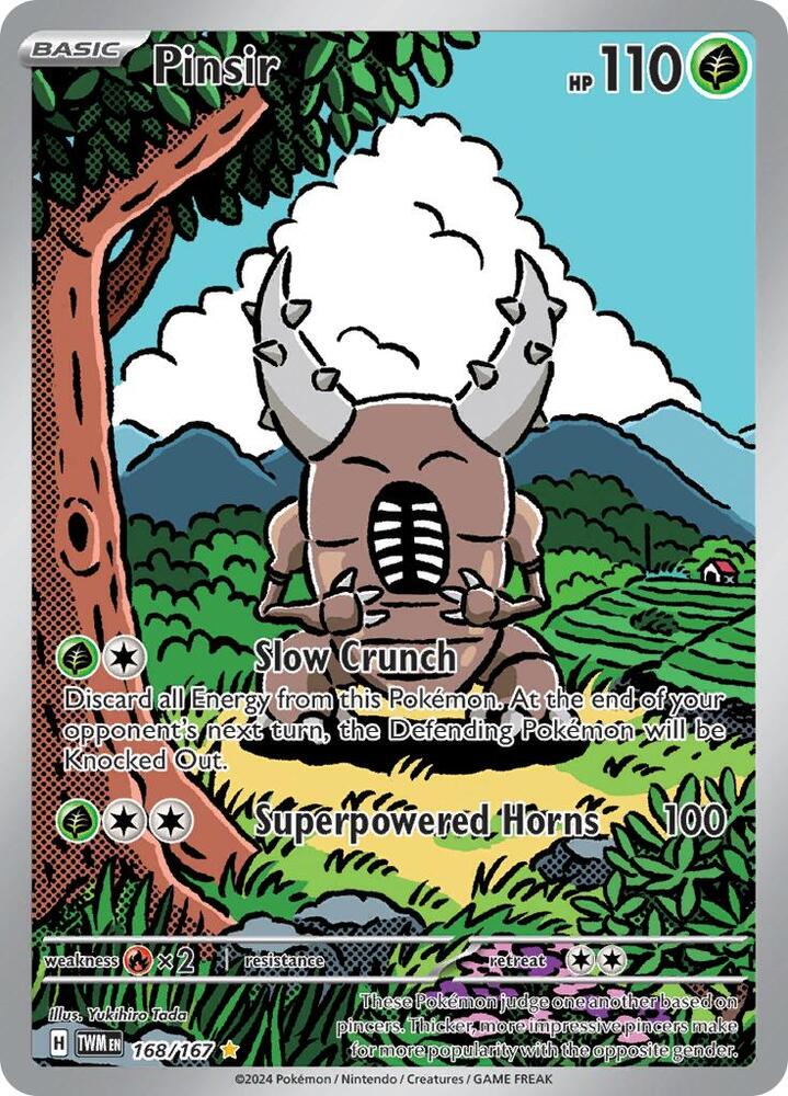 Pinsir 168/167 Holofoil — Twilight Masquerade Pokémon card