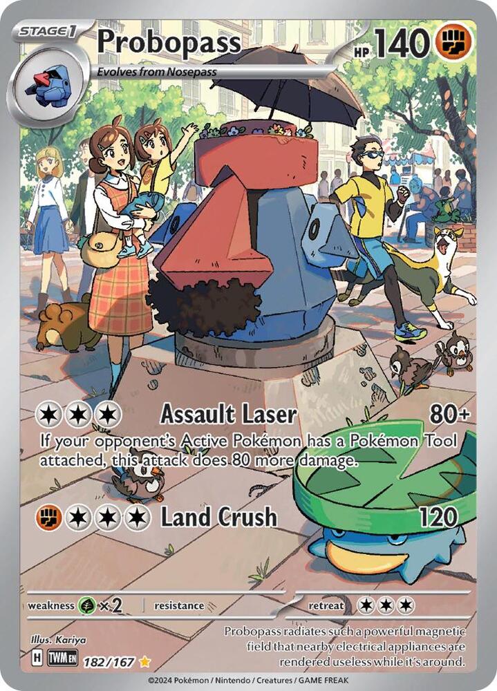 Probopass 182/167 Holofoil — Twilight Masquerade Pokémon card