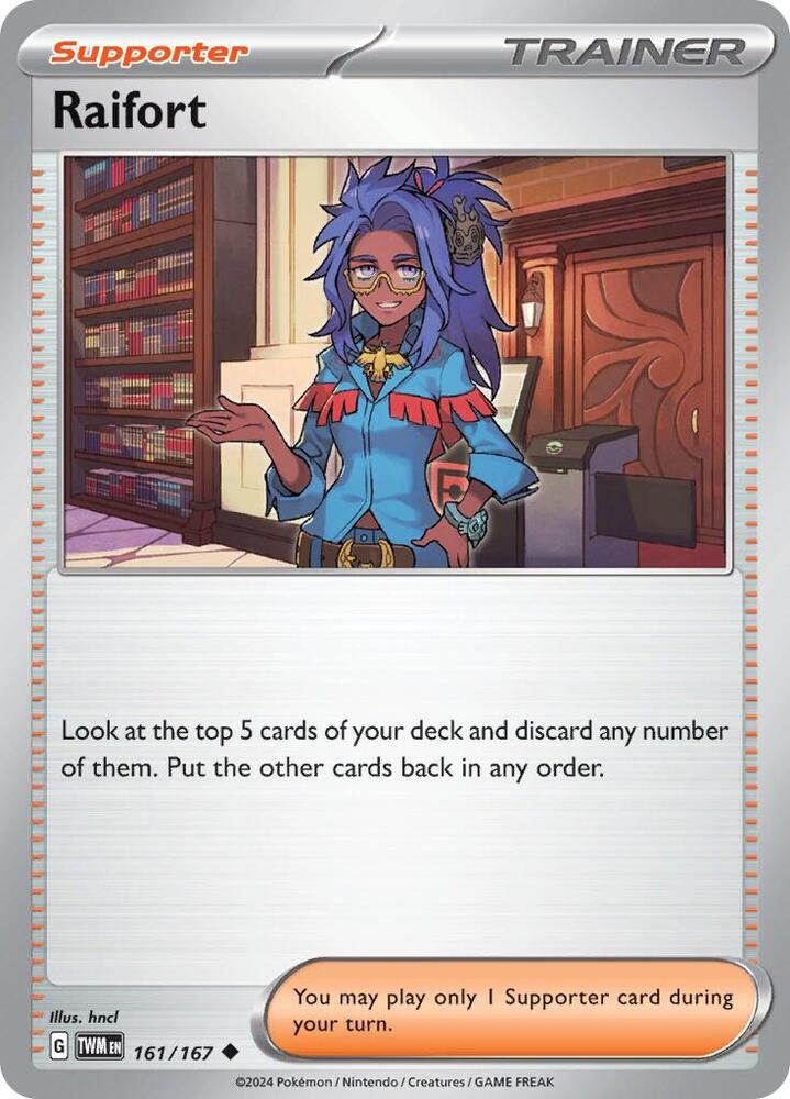 Raifort 161/167 Reverse Holofoil — Twilight Masquerade Pokémon card