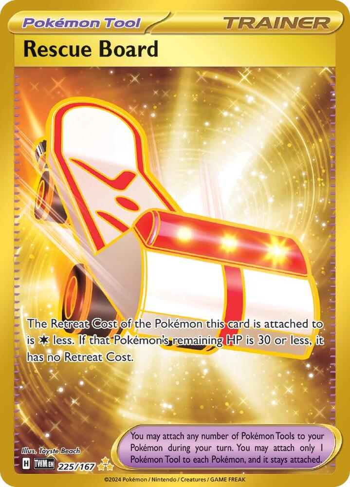 Rescue Board 225/167 Holofoil — Twilight Masquerade Pokémon card