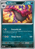 Scolipede 117/167 Reverse Holofoil — Twilight Masquerade Pokémon card