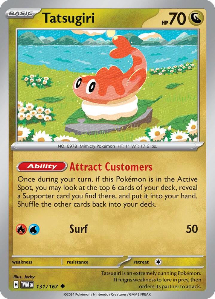 Tatsugiri 131/167 Reverse Holofoil — Twilight Masquerade Pokémon card