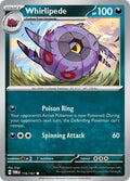 Whirlipede 116/167 Reverse Holofoil — Twilight Masquerade Pokémon card
