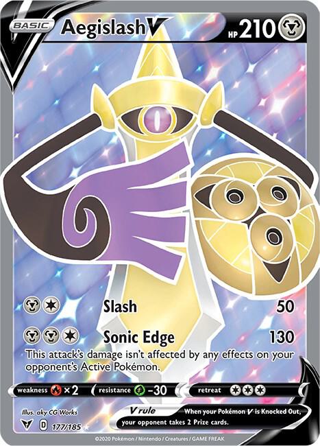 Pokemon - Vivid Voltage - Aegislash V - 177/185 - Holofoil