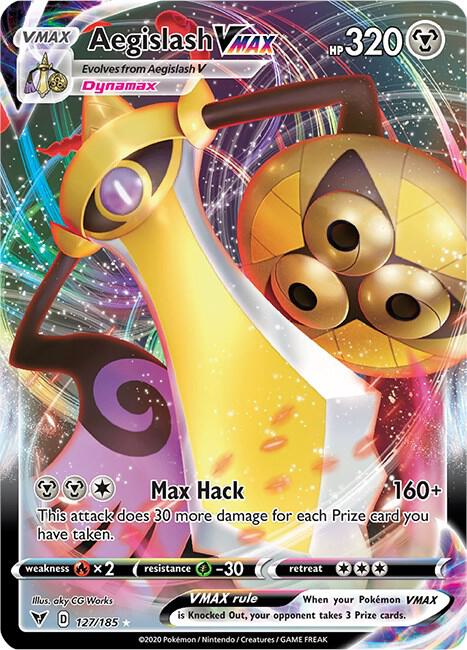 Pokemon - Vivid Voltage - Aegislash VMAX - 127/185 - Holofoil