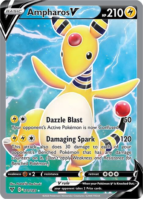 Pokemon - Vivid Voltage - Ampharos V - 171/185 - Holofoil