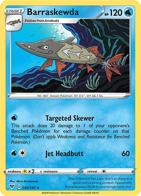 Pokemon - Vivid Voltage - Barraskewda - 042/185 - Reverse Holofoil