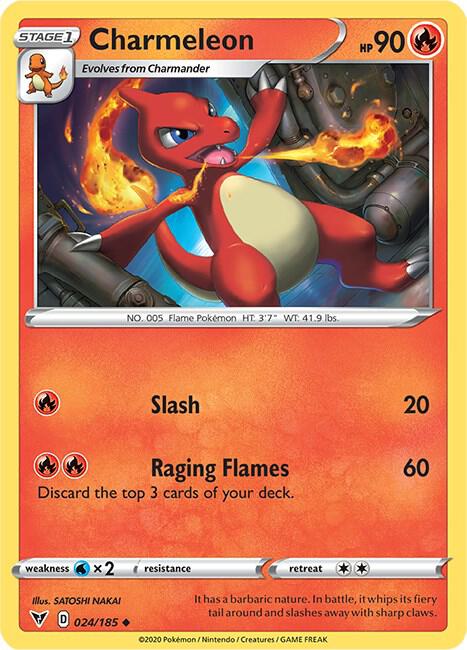 Pokemon - Vivid Voltage - Charmeleon - 024/185 - Reverse Holofoil