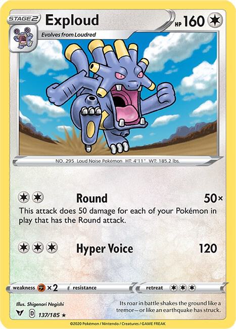 Pokemon - Vivid Voltage - Exploud - 137/185