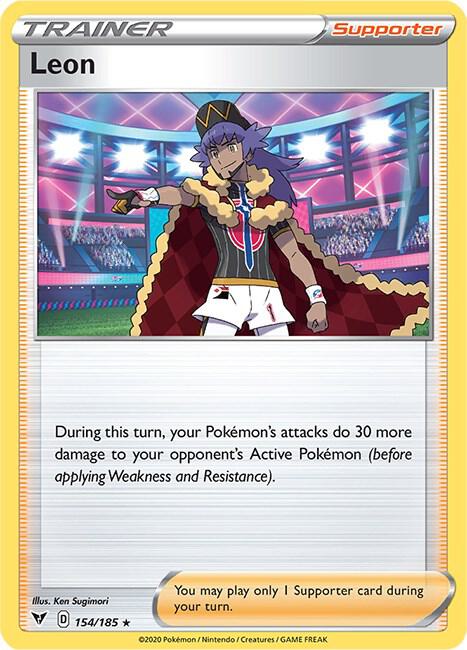 Pokemon - Vivid Voltage - Leon - 154/185 - Holofoil