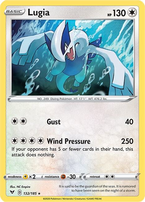 Pokemon - Vivid Voltage - Lugia - 132/185 - Reverse Holofoil