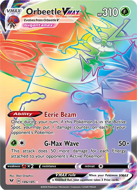 Pokemon - Vivid Voltage - Orbeetle VMAX - 186/185 - Holofoil