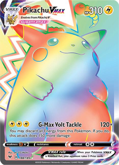 Pokemon - Vivid Voltage - Pikachu VMAX - 188/185 - Holofoil