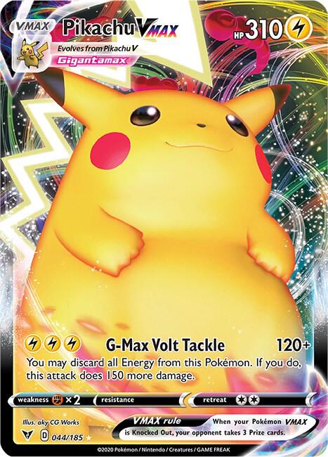 Pokemon - Vivid Voltage - Pikachu VMAX - 044/185 - Holofoil