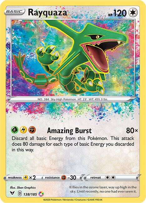 Pokemon - Vivid Voltage - Rayquaza - 138/185 - Holofoil