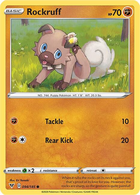 Pokemon - Vivid Voltage - Rockruff - 094/185