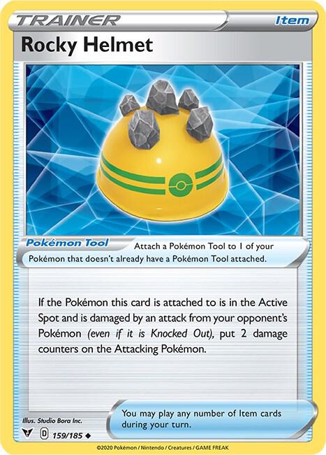 Rocky Helmet 159/185 Reverse Holofoil — Vivid Voltage Pokémon card