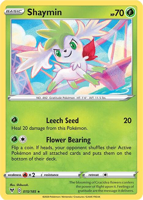 Pokemon - Vivid Voltage - Shaymin - 015/185 - Reverse Holofoil