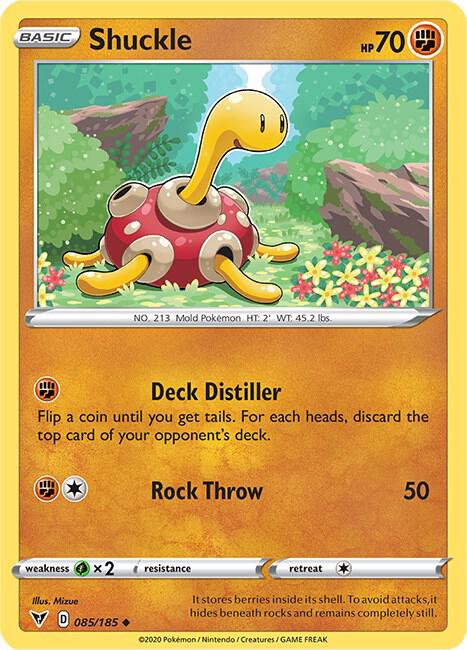 Shuckle 085/185 Reverse Holofoil — Vivid Voltage Pokémon card