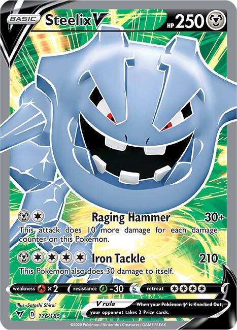 Steelix V 176/185 Holofoil — Vivid Voltage Pokémon card