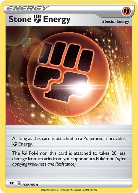 Stone Fighting Energy 164/185 Reverse Holofoil — Vivid Voltage Pokémon card