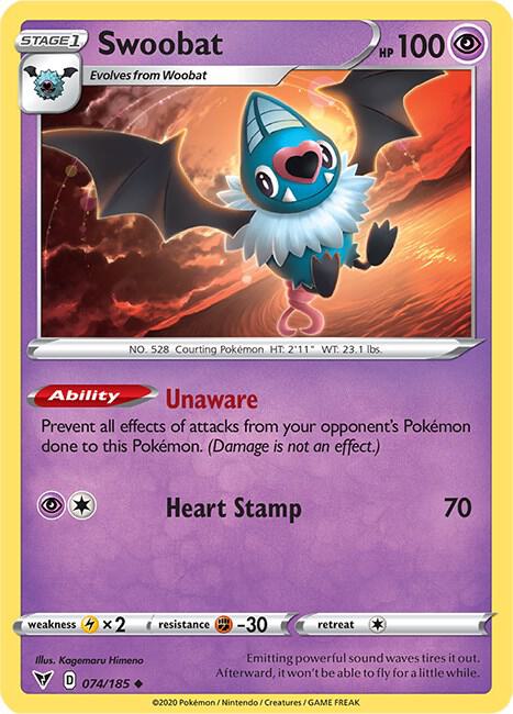 Swoobat 074/185 — Vivid Voltage Pokémon card