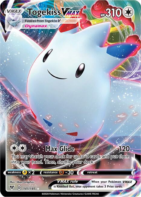 Togekiss VMAX 141/185 Holofoil — Vivid Voltage Pokémon card