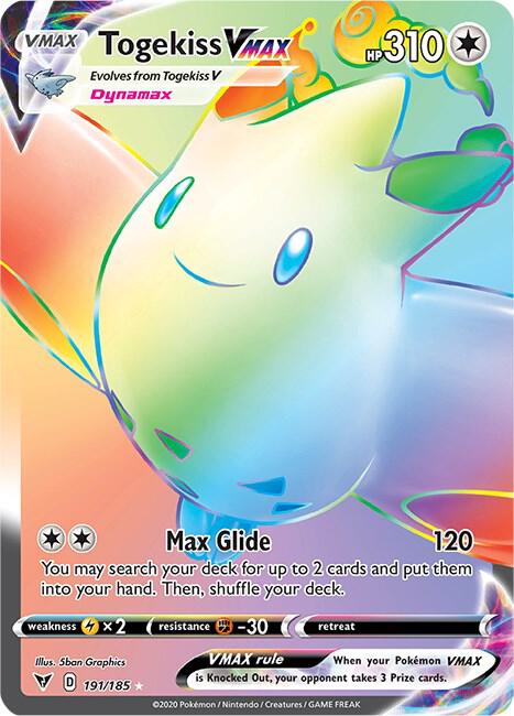 Togekiss VMAX 191/185 Holofoil — Vivid Voltage Pokémon card