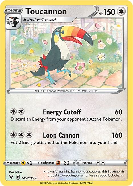 Pokemon - Vivid Voltage - Toucannon - 145/185